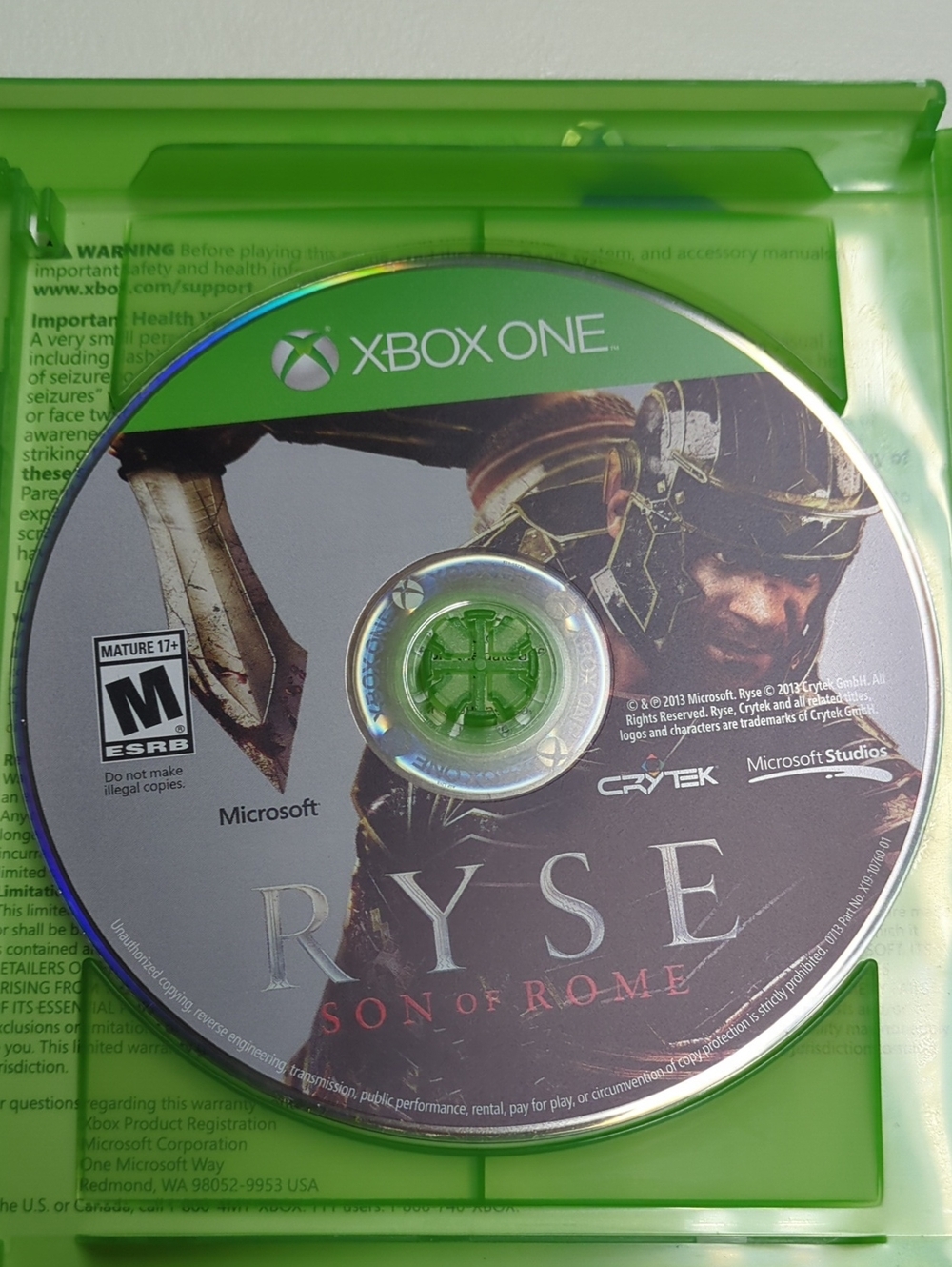 Microsoft Ryse: Son of Rome Disc - Silver & Green